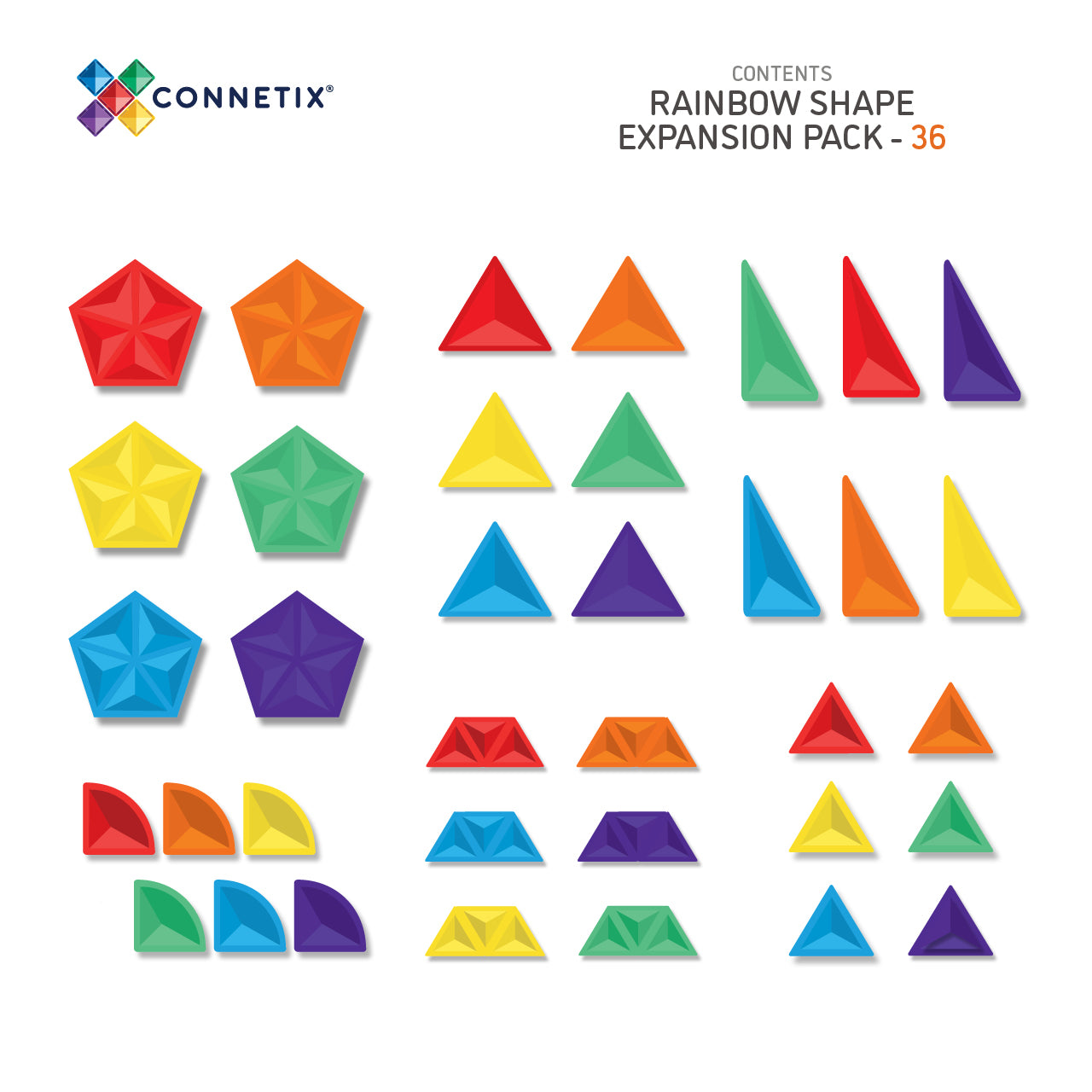 Shape Expansion Pack 36 pc - Connetix