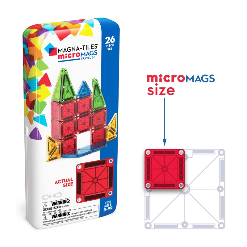 Micro Mags Travel Set 26pc - Magna-Tiles