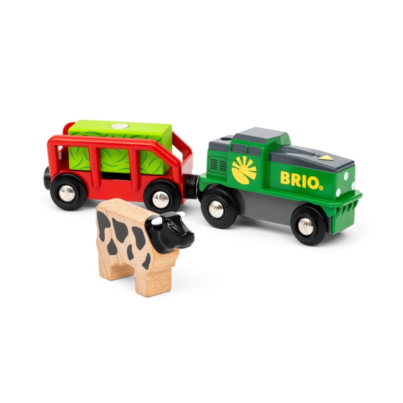 Farm Battery Train 4 pc - Brio