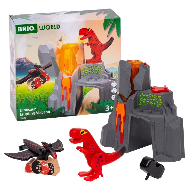 Dinosaur Erupting Volcano 5 pcs - Brio