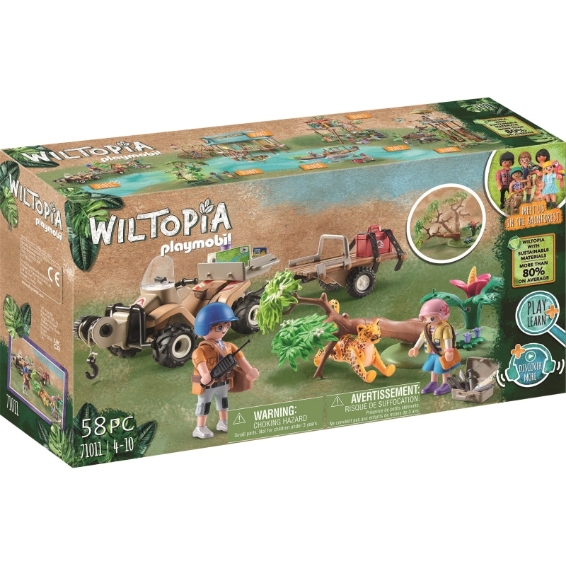 Rainforest Animal Rescue Quad  Wiltopia - Playmobil