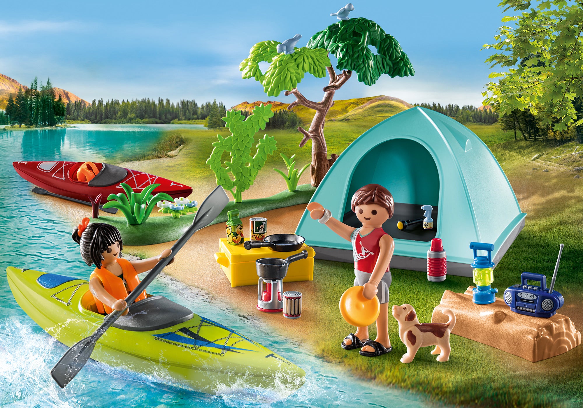 Camping with Campfire - Playmobil