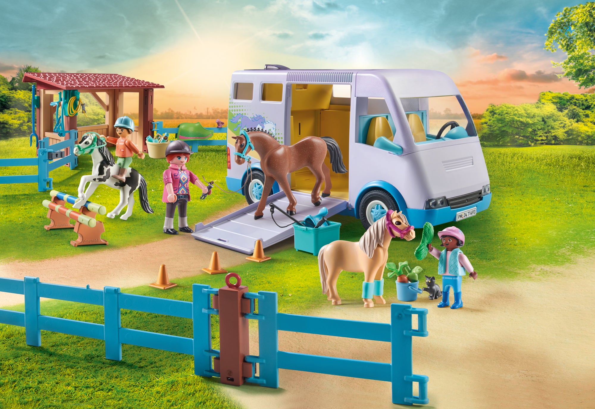 Mobile Horse Riding School - Playmobil