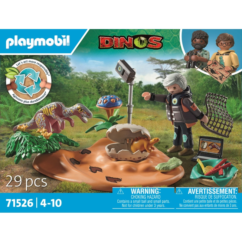 Stegosaurus Nest with Egg Thief - Playmobil