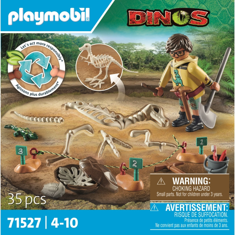 Archaeological Dig with Dino Skeleton - Playmobil