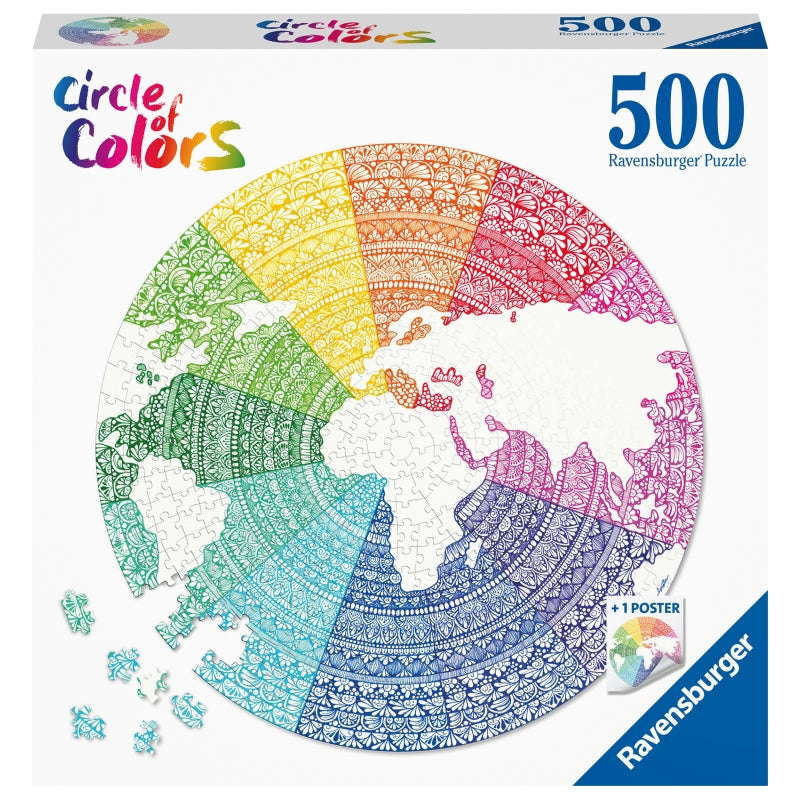 Circle of Colours Mandala 500pc Puzzle - Ravensburger