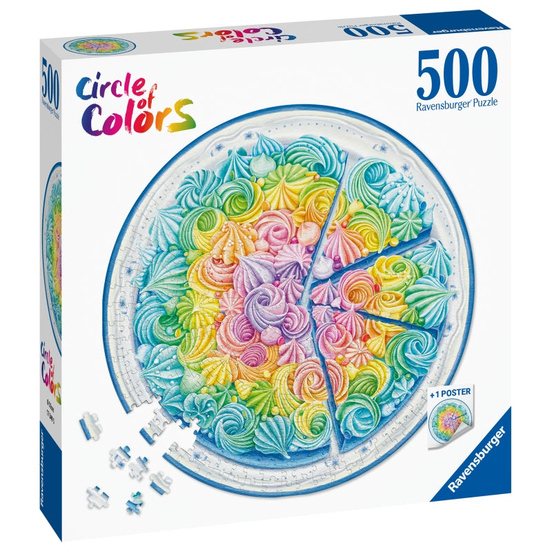 Circle of Colours Rainbow Cake 500pc Puzzle - Ravensburger