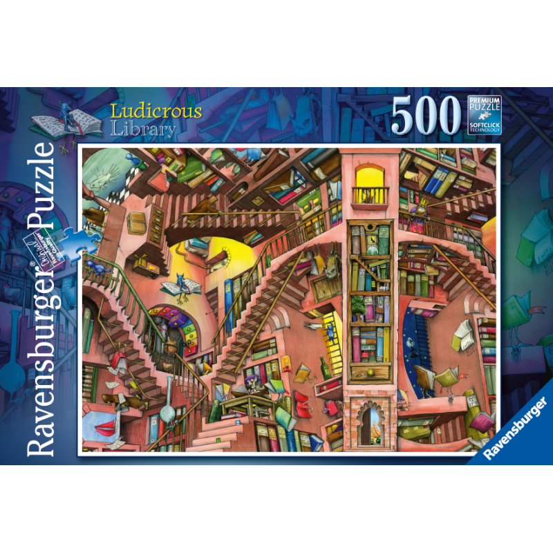 Ludicrous Library Colin Thompson 500pc Puzzle - Ravensburger