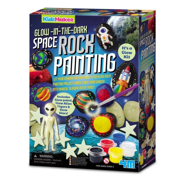 Glow in the Dark Space Rock Painting