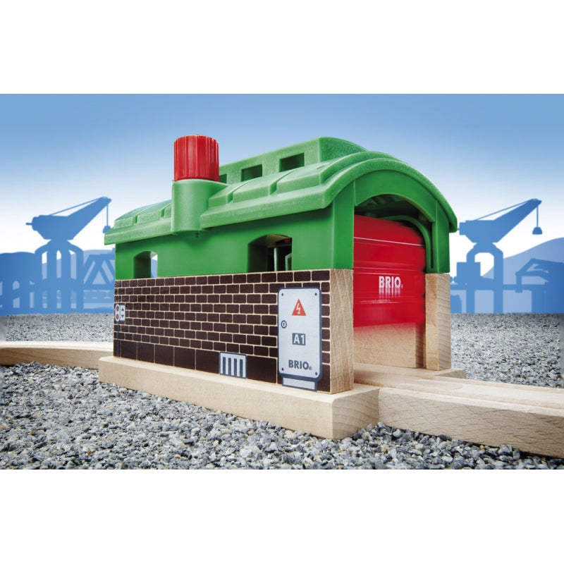 Brio garage hot sale train