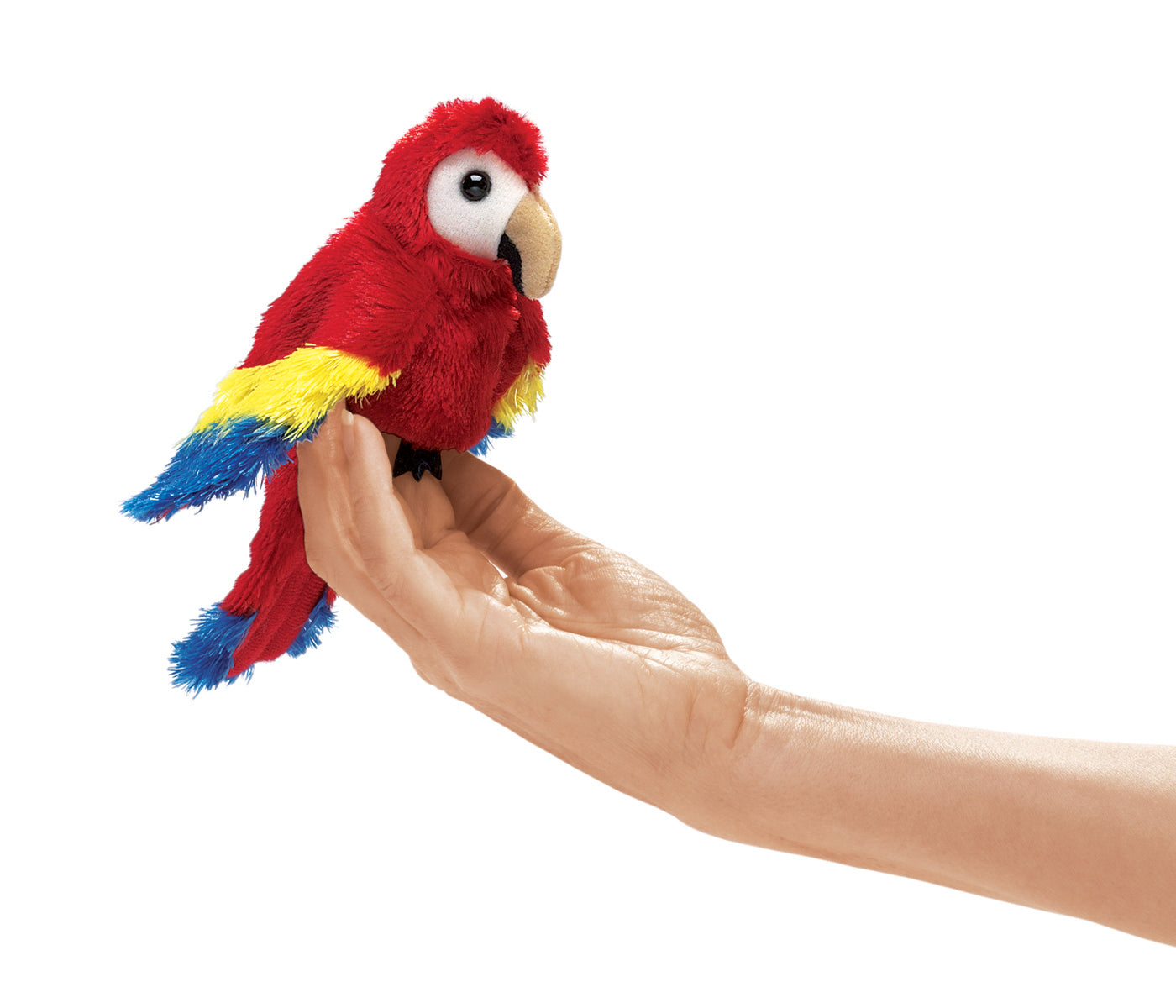 Mini Scarlet Macaw Finger Puppet - Folkmanis