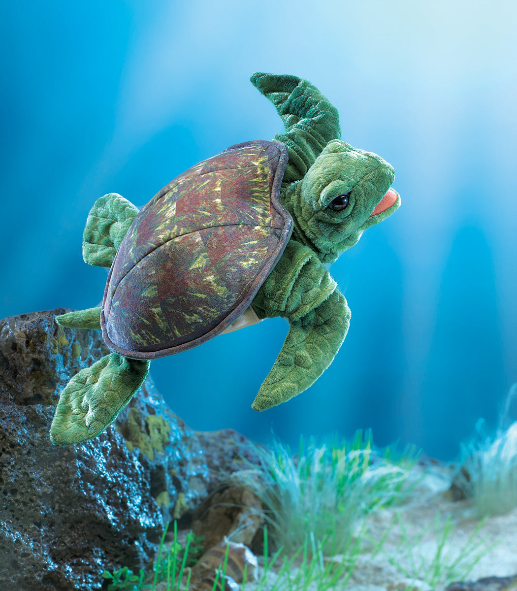 Sea Turtle Hand Puppet - Folkmanis