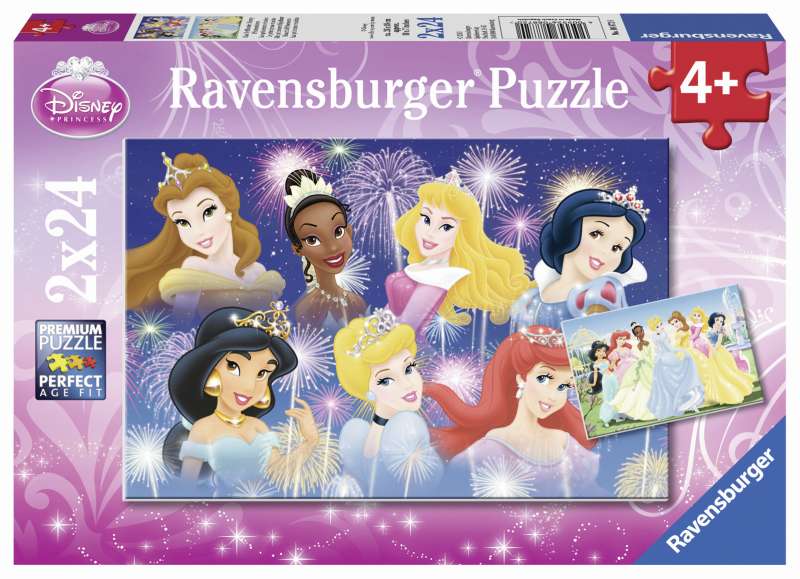 Disney The Princesses Gathering 2x24pc Puzzle - Ravensburger