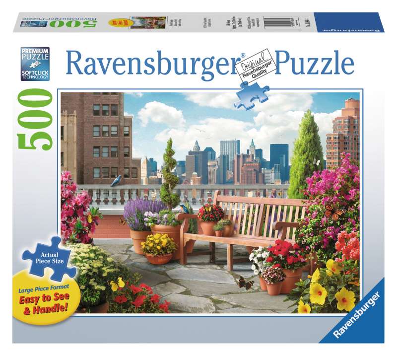 Rooftop Garden Puzzle 500pc Large Format - Ravensburger