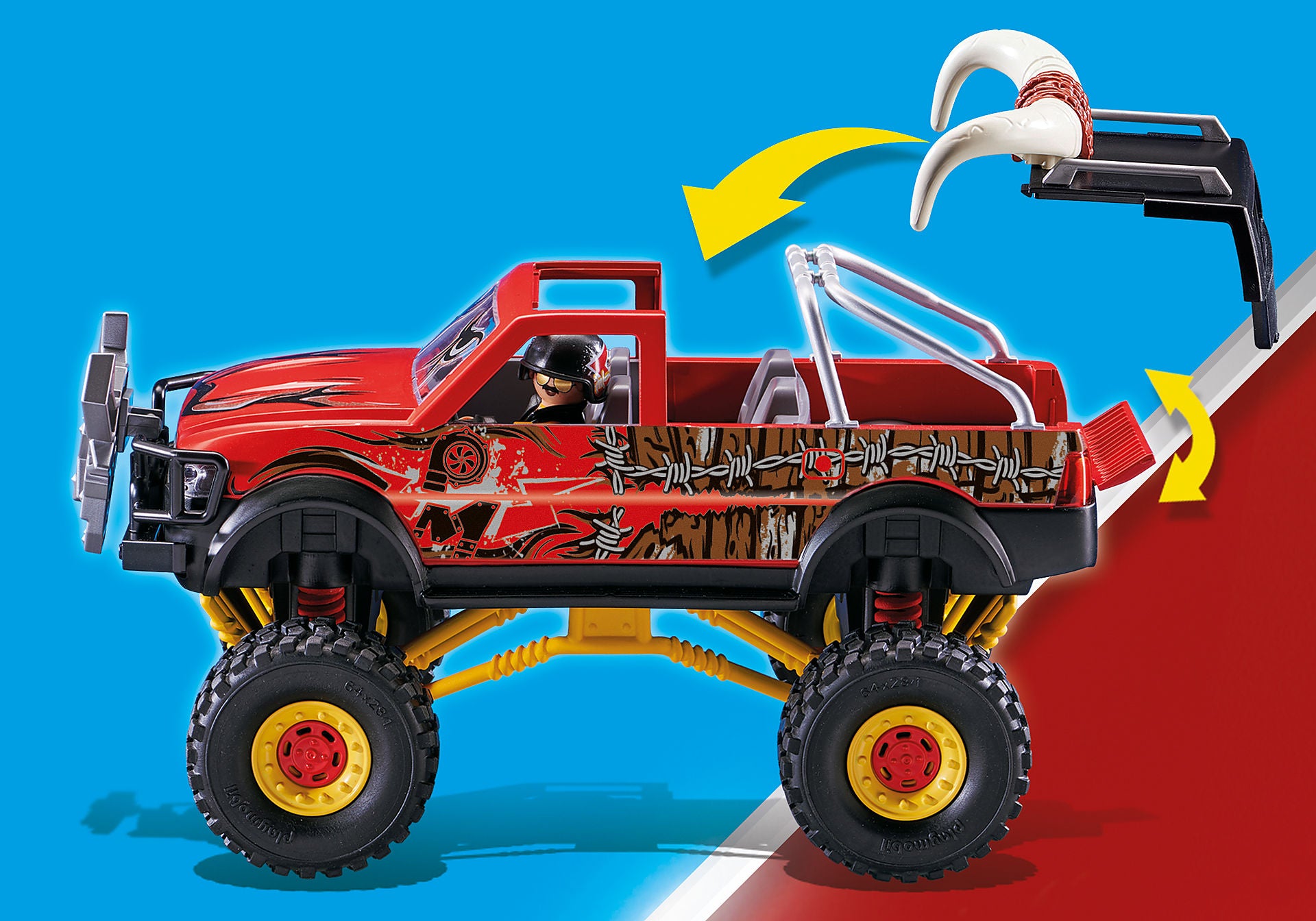 Stunt Show Bull Monster Truck - Playmobil