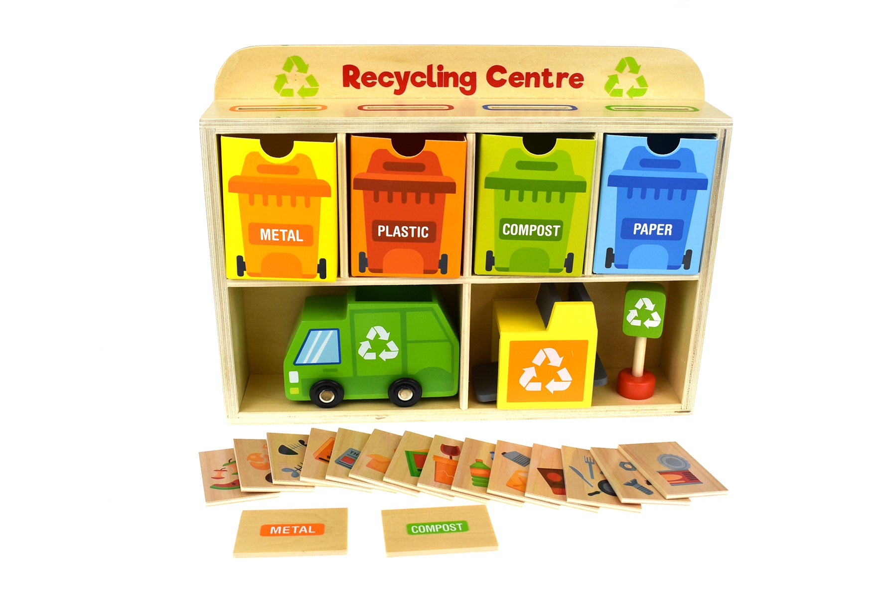 Recycling Centre Wooden Sorting Toys