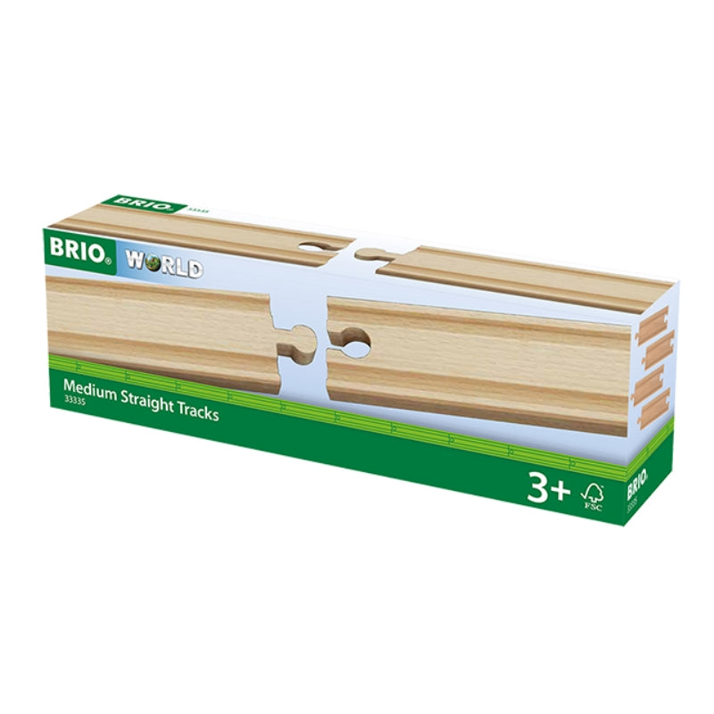 Medium Straight Tracks 4 pieces - Brio