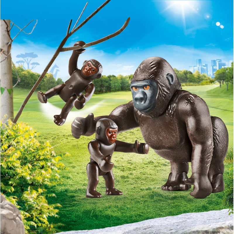 Playmobil gorilla sales with babies