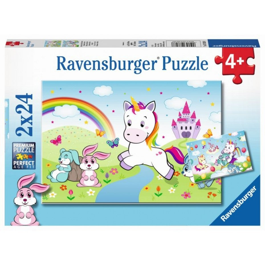 Fairy Tale Unicorn Puzzle 2x24pc - Ravensburger