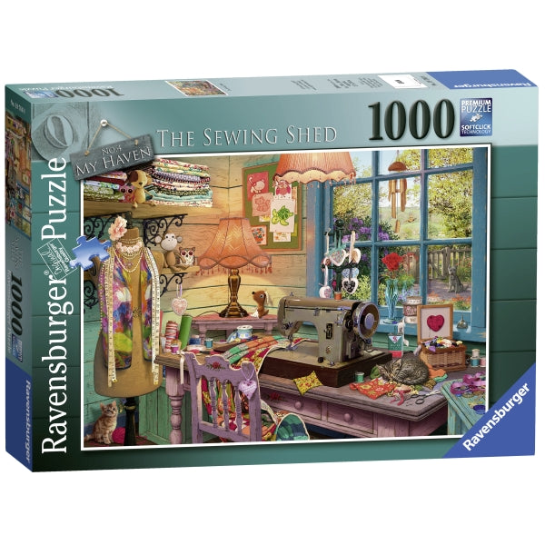 My Haven No.2 The Sewing Shed Puzzle 1000pc - Ravensburger