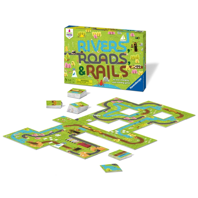 Rivers Roads and Rails Game - Ravensburger