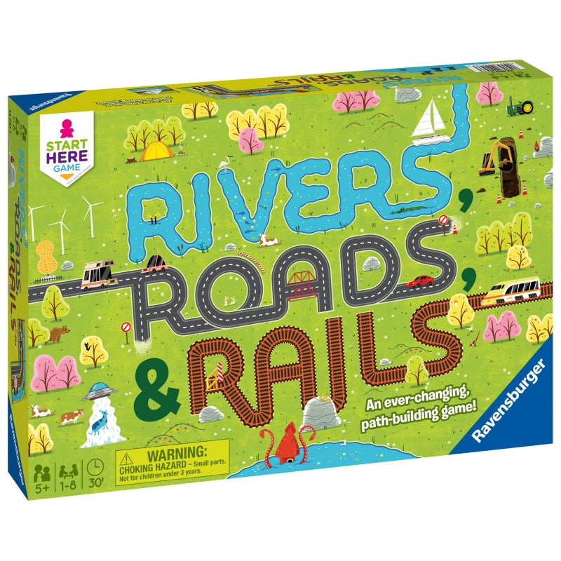 Rivers Roads and Rails Game - Ravensburger